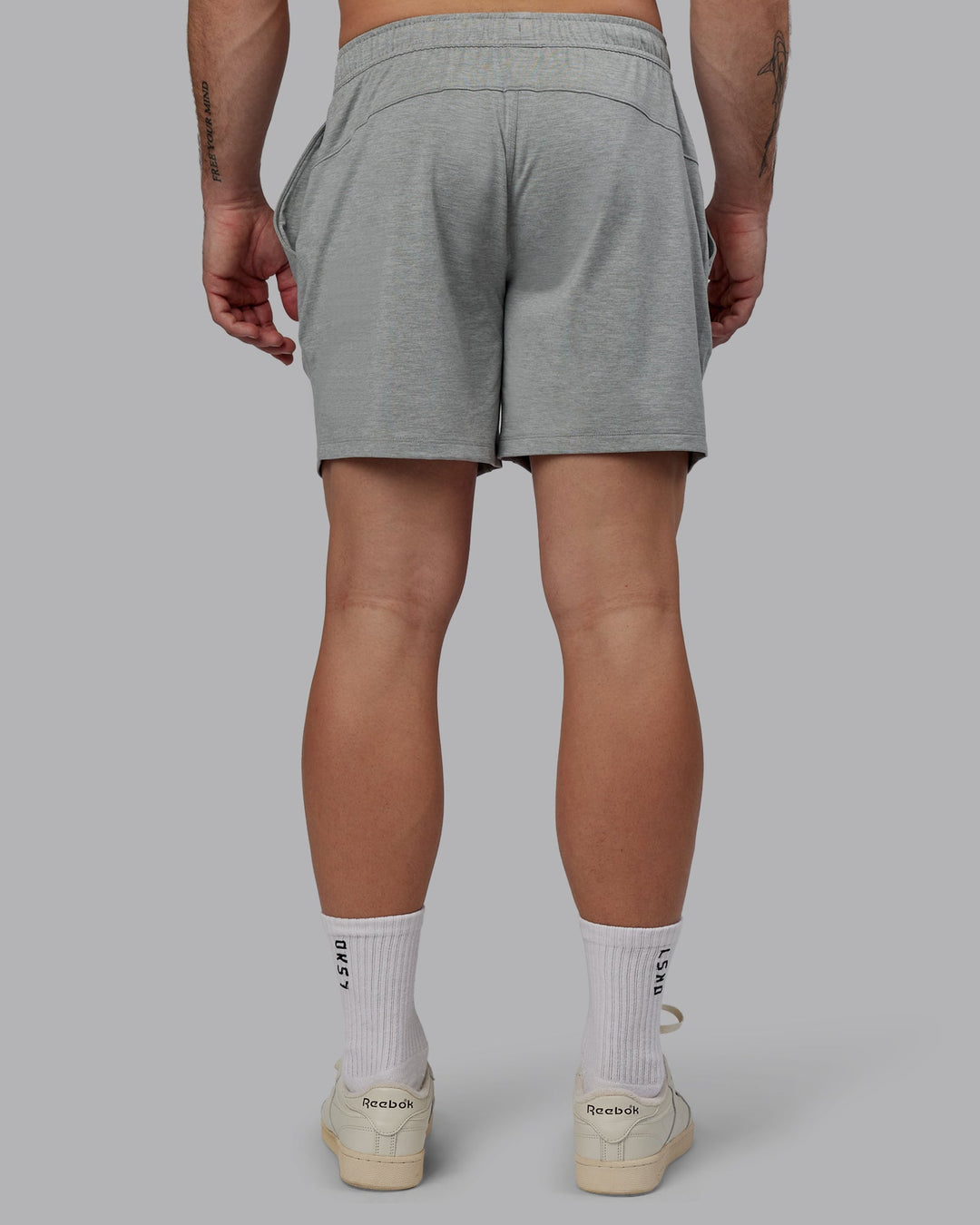 Man Wearing Restore CloudFLX Short - Light Grey Marl