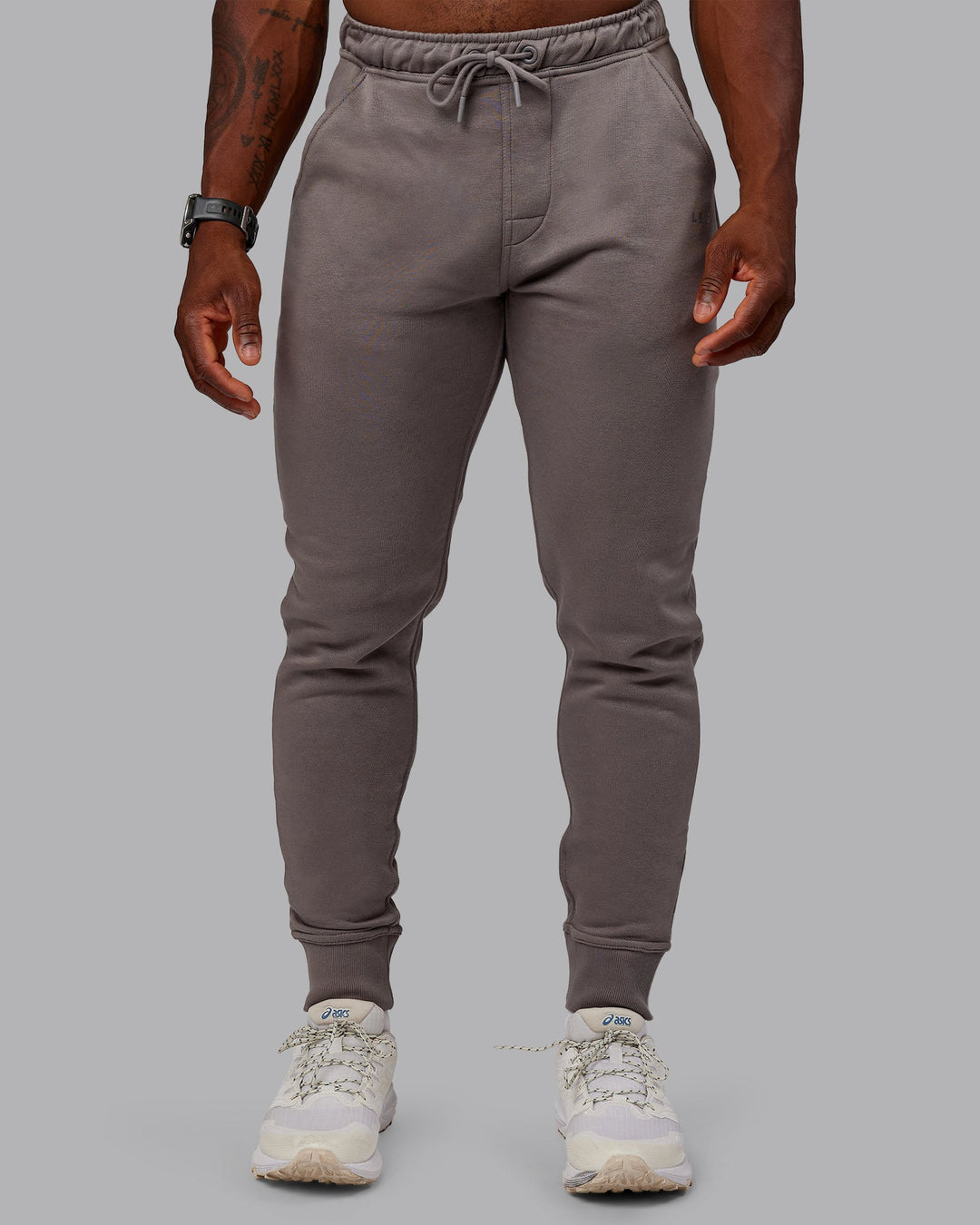 Man wearing Terry Track Pants - Storm Front