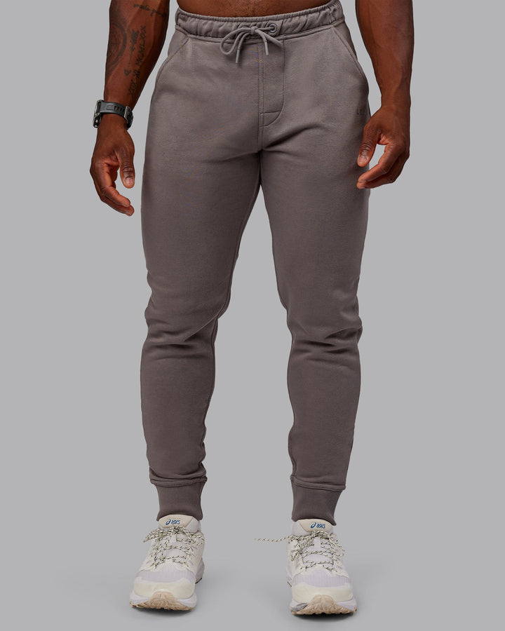 Man wearing Terry Track Pants - Storm Front
