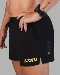 Man wearing Pace 3" Logo Short - Black