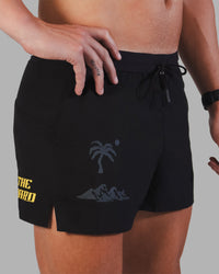 Man wearing Pace 3" Logo Short - Black