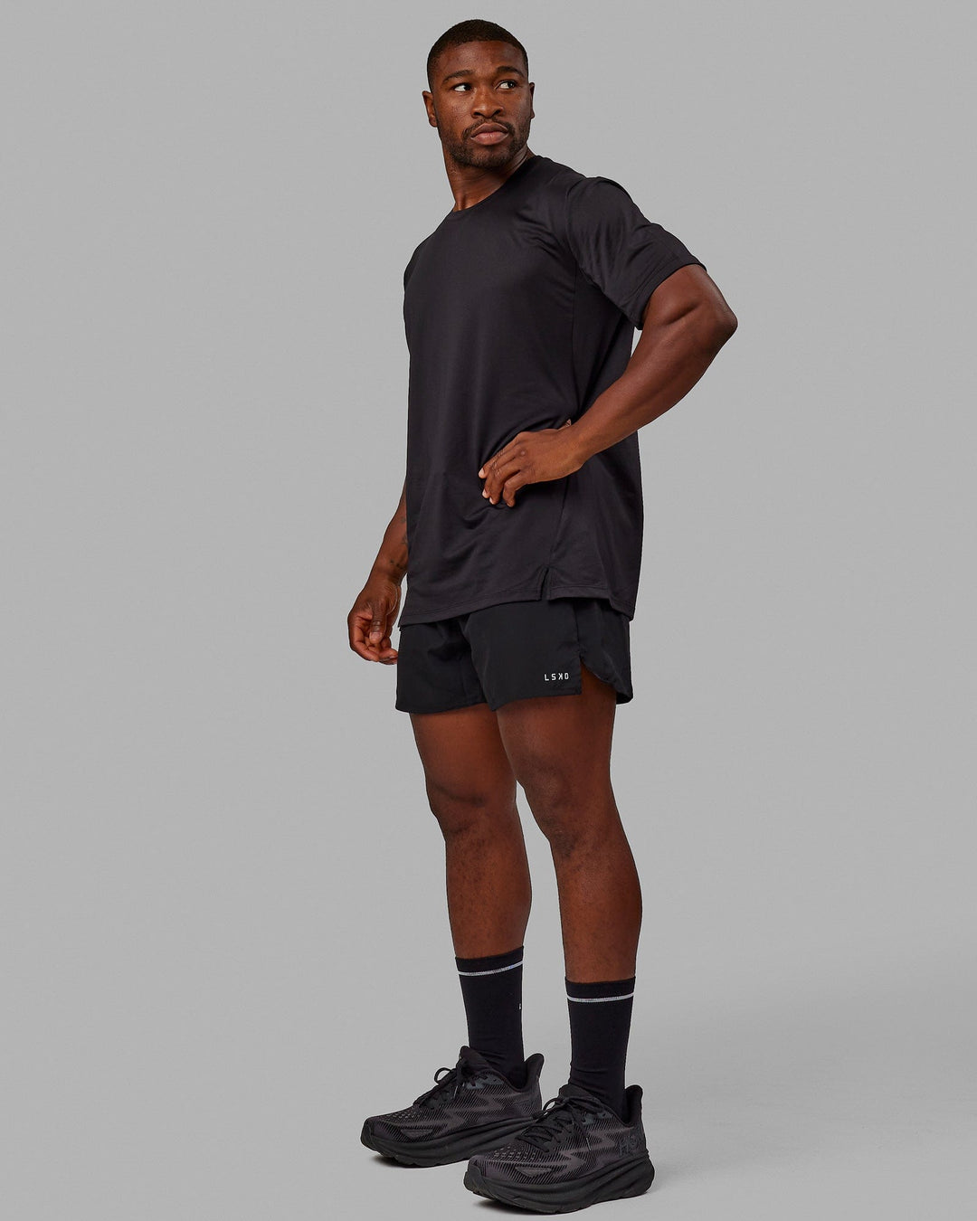 Pace 5" Lined Running Short - Black-Reflective - view 6