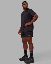 Pace 5" Lined Running Short - Black-Reflective | Thumbnail Index: 5