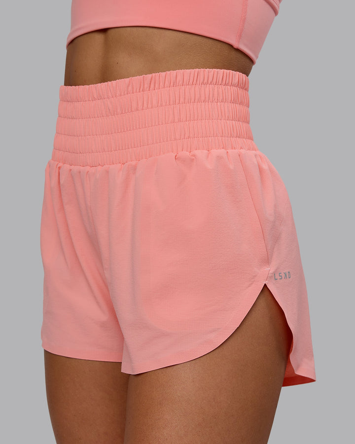 Woman wearing Power Train 2&quot; Shorts - Murex Shell
