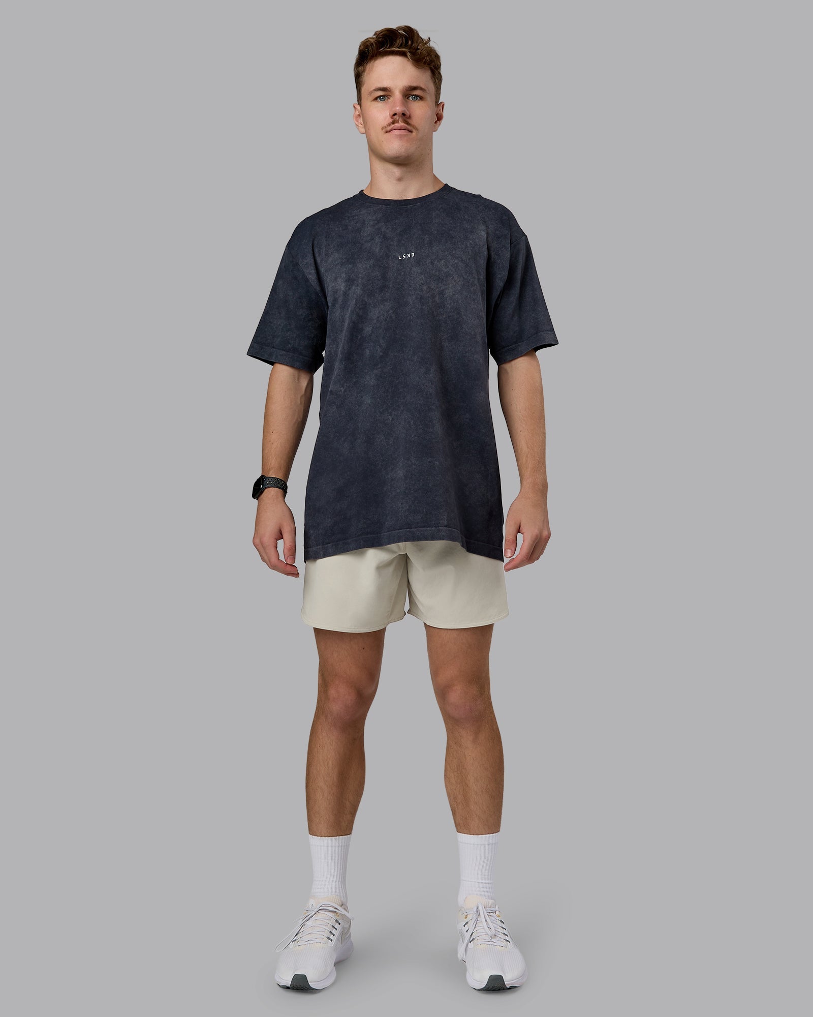 Power Oversized Tee - Pirate Black Washed | LSKD – LSKD US