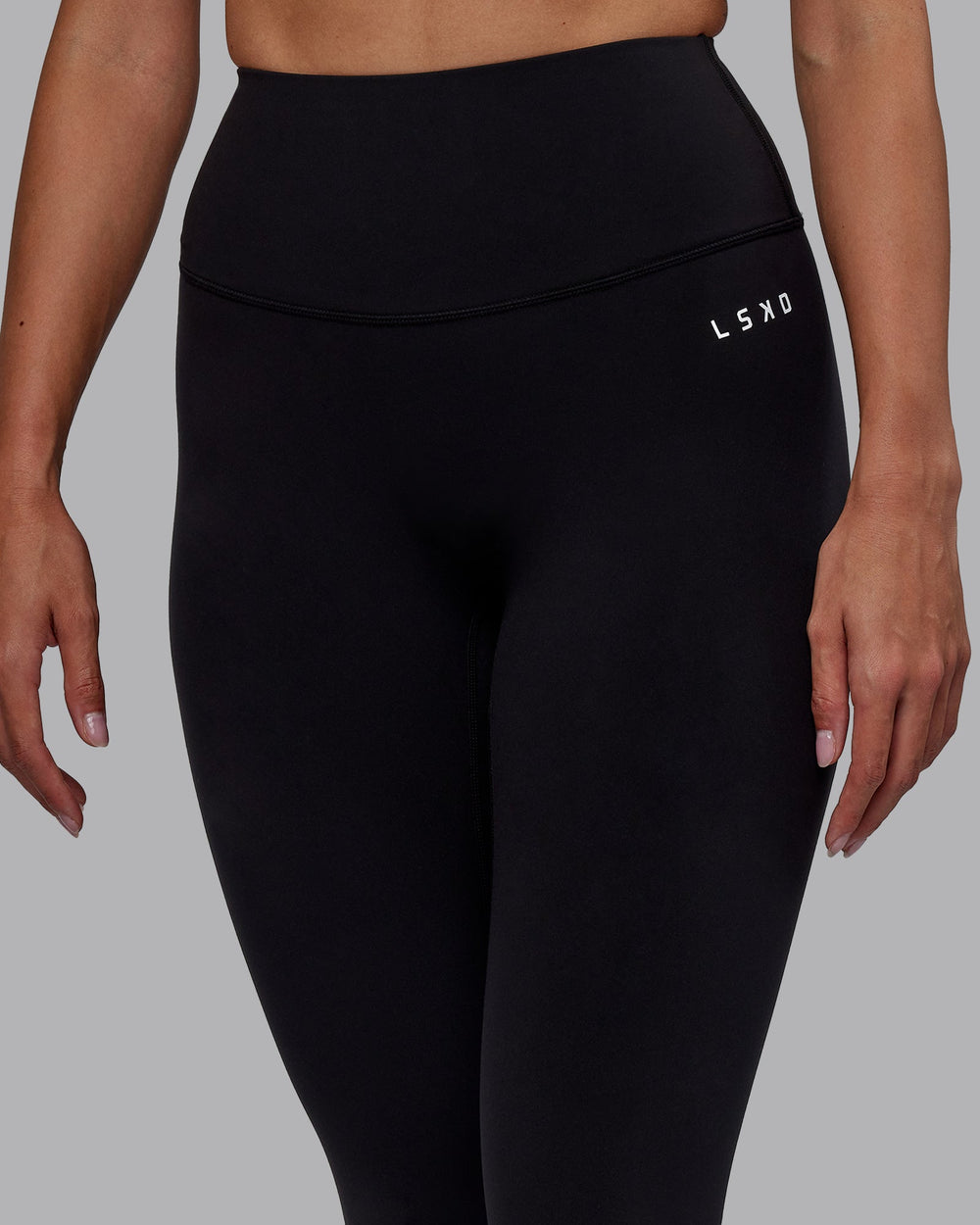 Woman wearing RXD High Waist 7/8 Length Leggings - Black