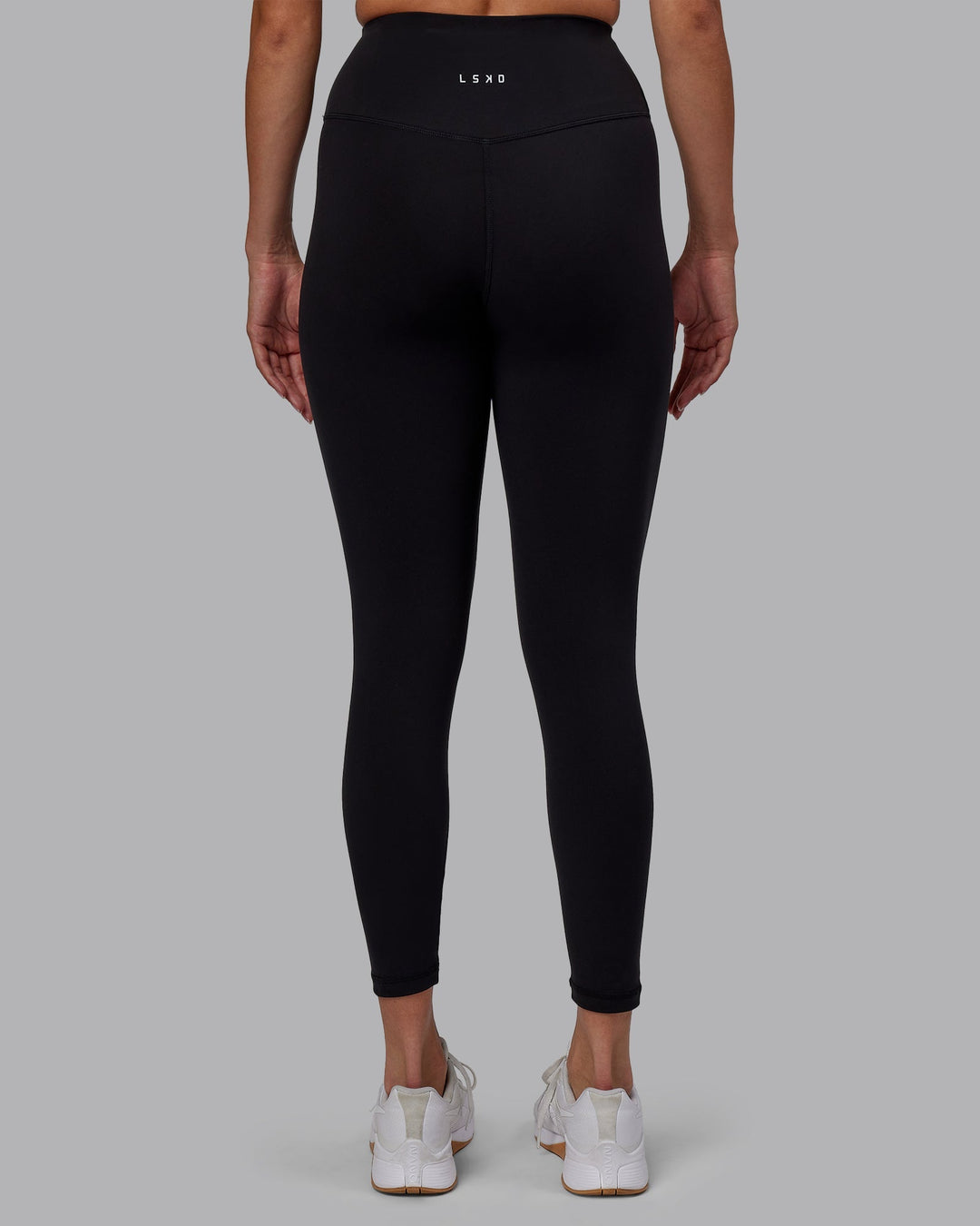 Woman wearing RXD High Waist 7/8 Length Leggings - Black