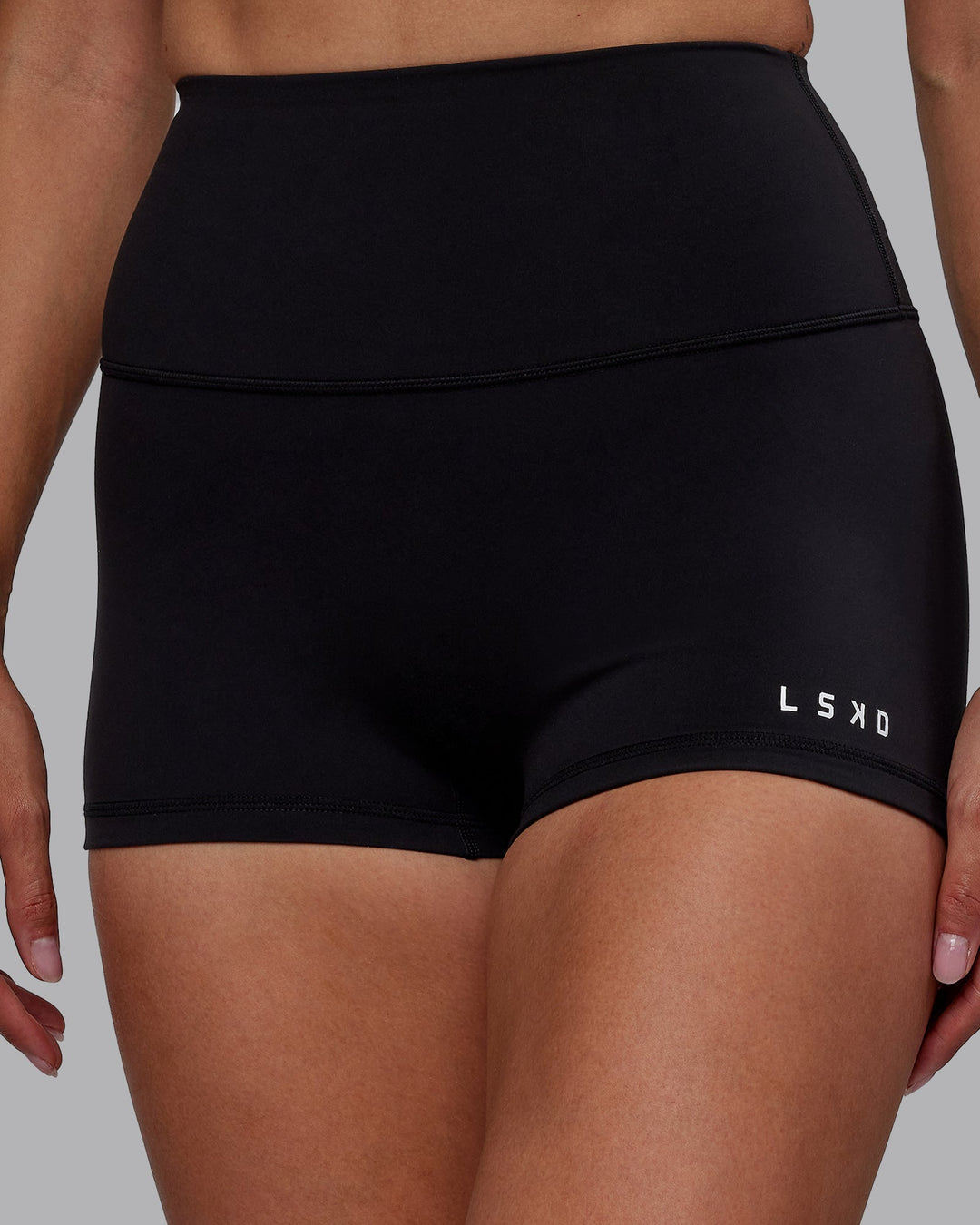 Woman wearing RXD High Waist Micro Shorts - Black