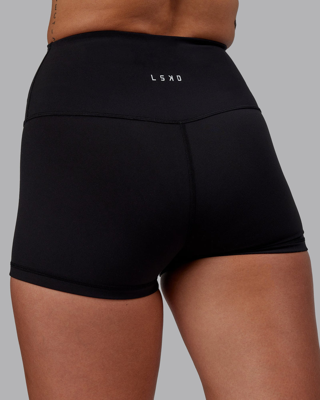 Woman wearing RXD High Waist Micro Shorts - Black