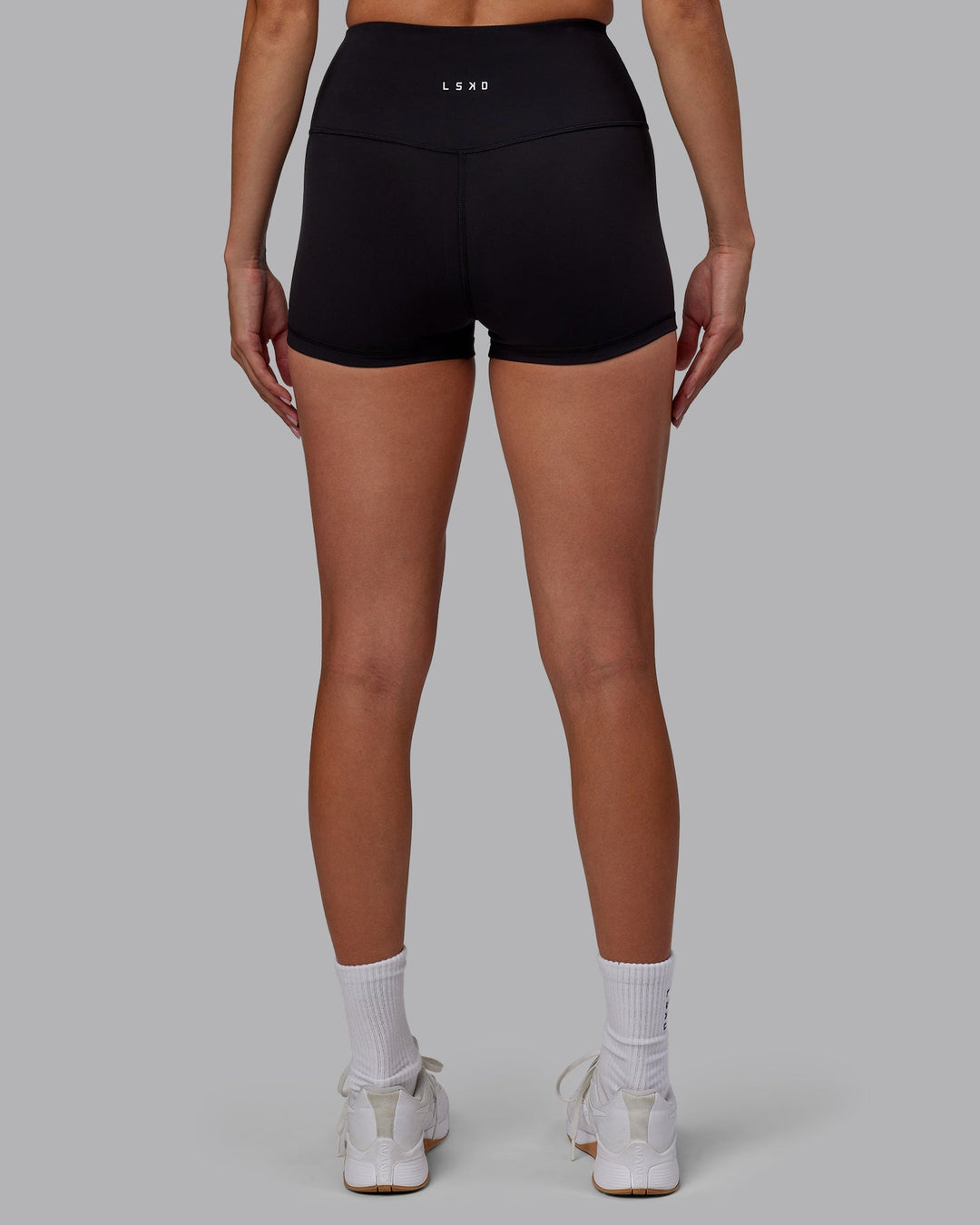 Woman wearing RXD High Waist Micro Shorts - Black