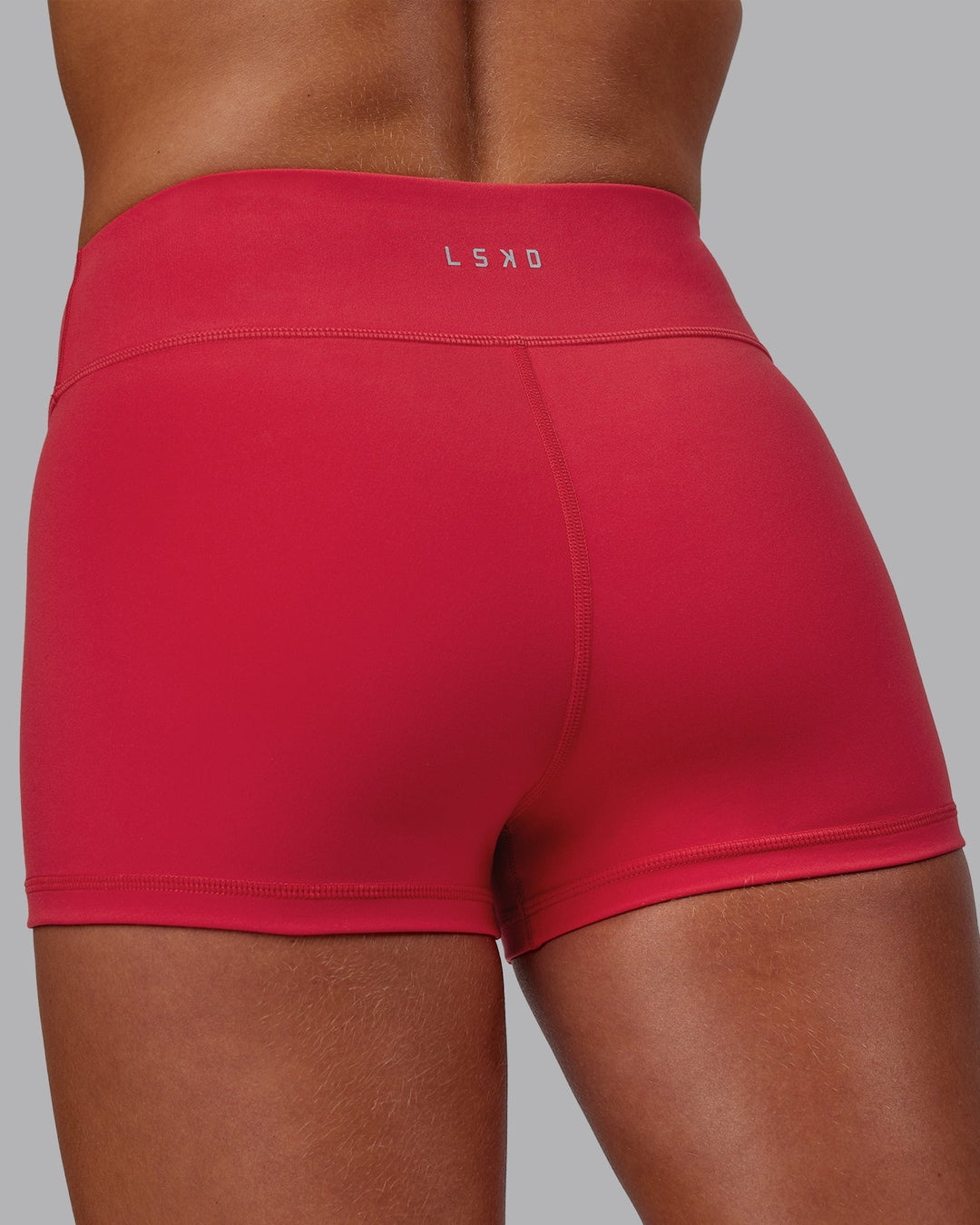 Woman wearing RXD Micro Shorts - Scarlet