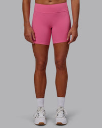 Woman wearing RXD Low-Rise 6" Short - Carmine Rose