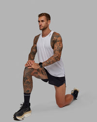 Man wearing Race Day Running Short 3" - Black