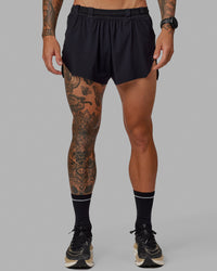 Man wearing Race Day Running Short 3" - Black