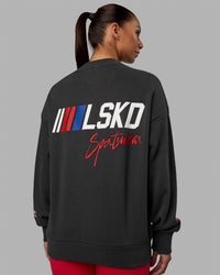 Woman Unisex Redline Sweater Oversize - Phantom-White