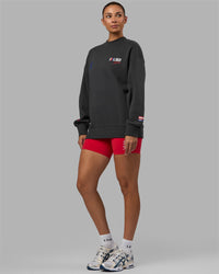 Woman Unisex Redline Sweater Oversize - Phantom-White
