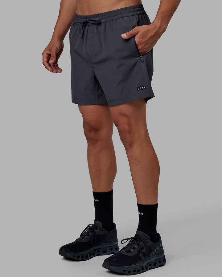 Man wearing Rep 5'' Performance Short - Asphalt