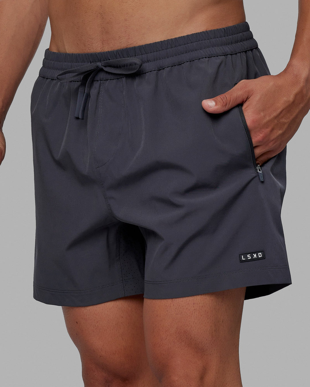 Man wearing Rep 5'' Performance Short - Asphalt