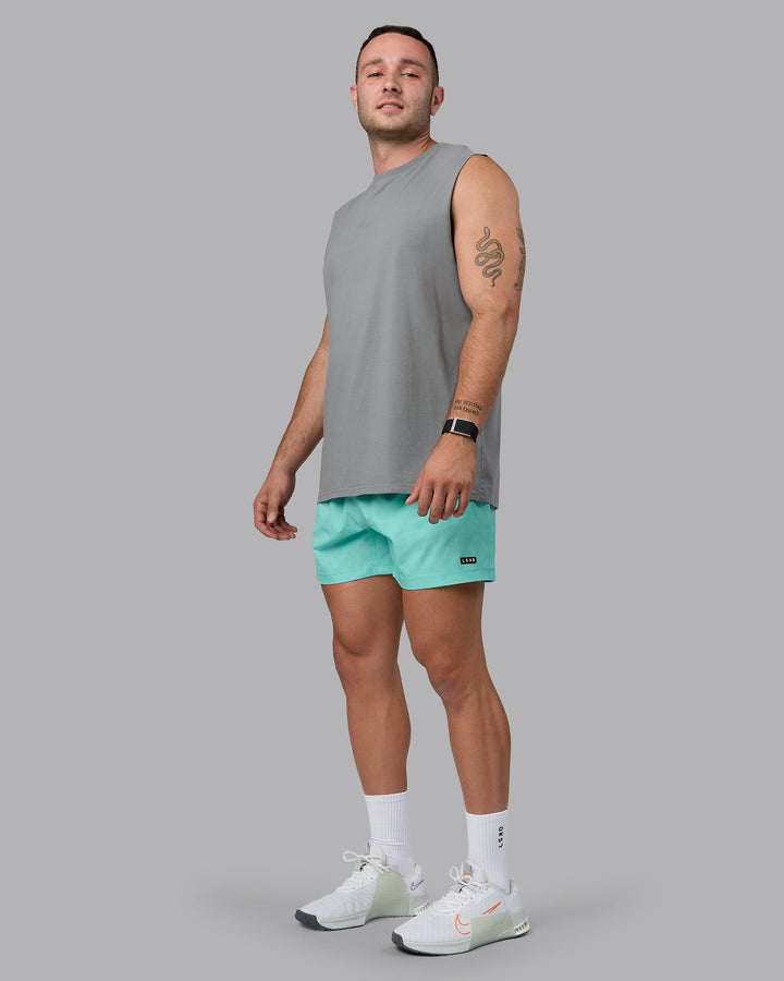 Man wearing Rep 5&quot; Performance Shorts - Digital Camo Cockatoo
