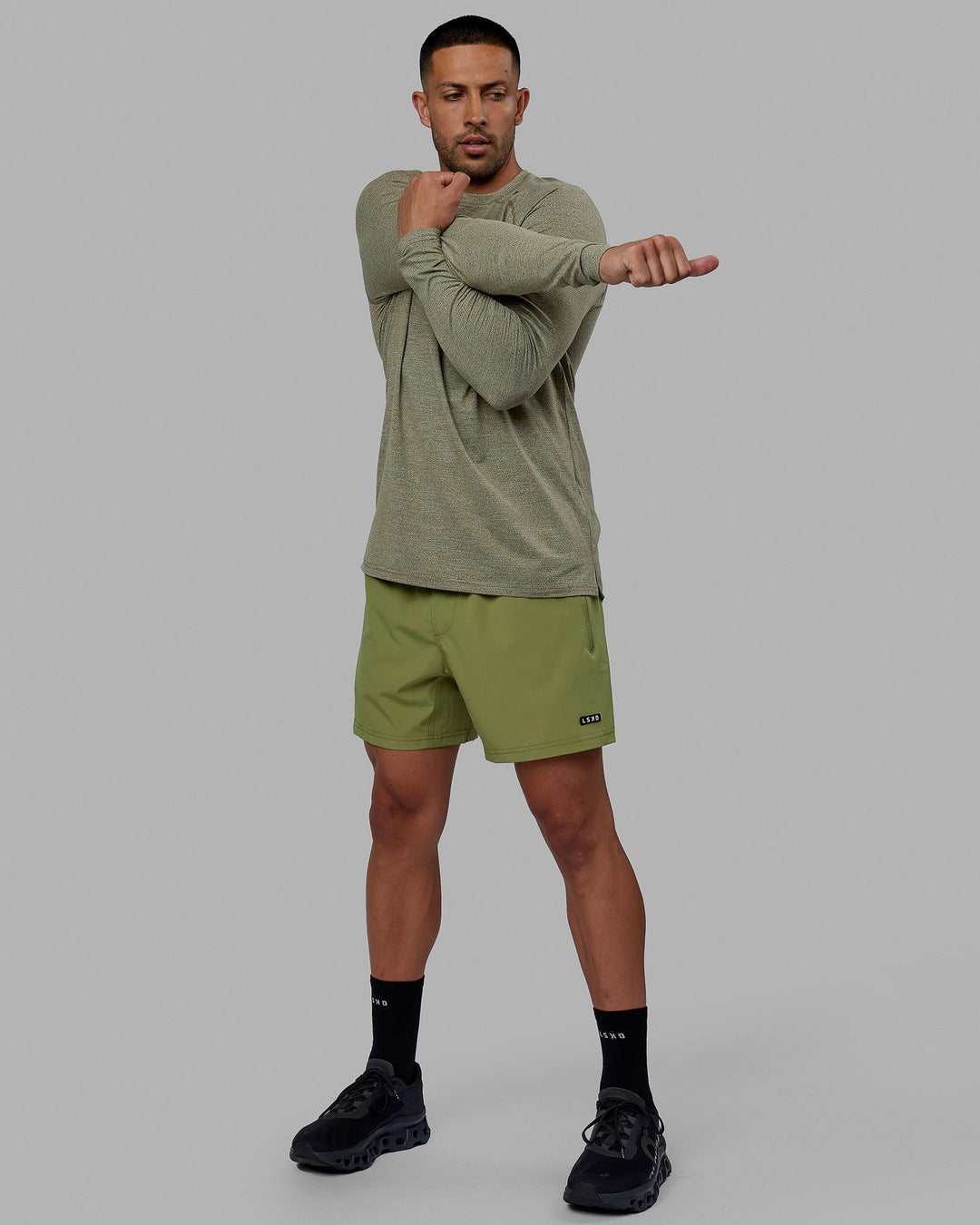 Rep 5'' Performance Short - Moss Stone-Lime