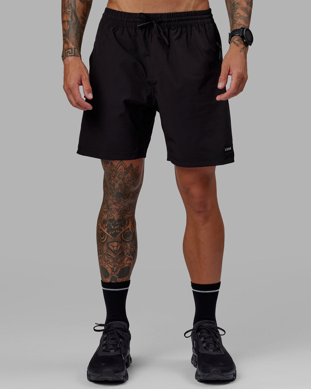 Rep 7&quot; Performance Shorts - Black-White