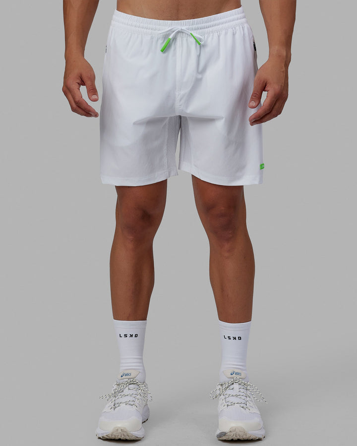 Rep 7'' Performance Short - White-Lime