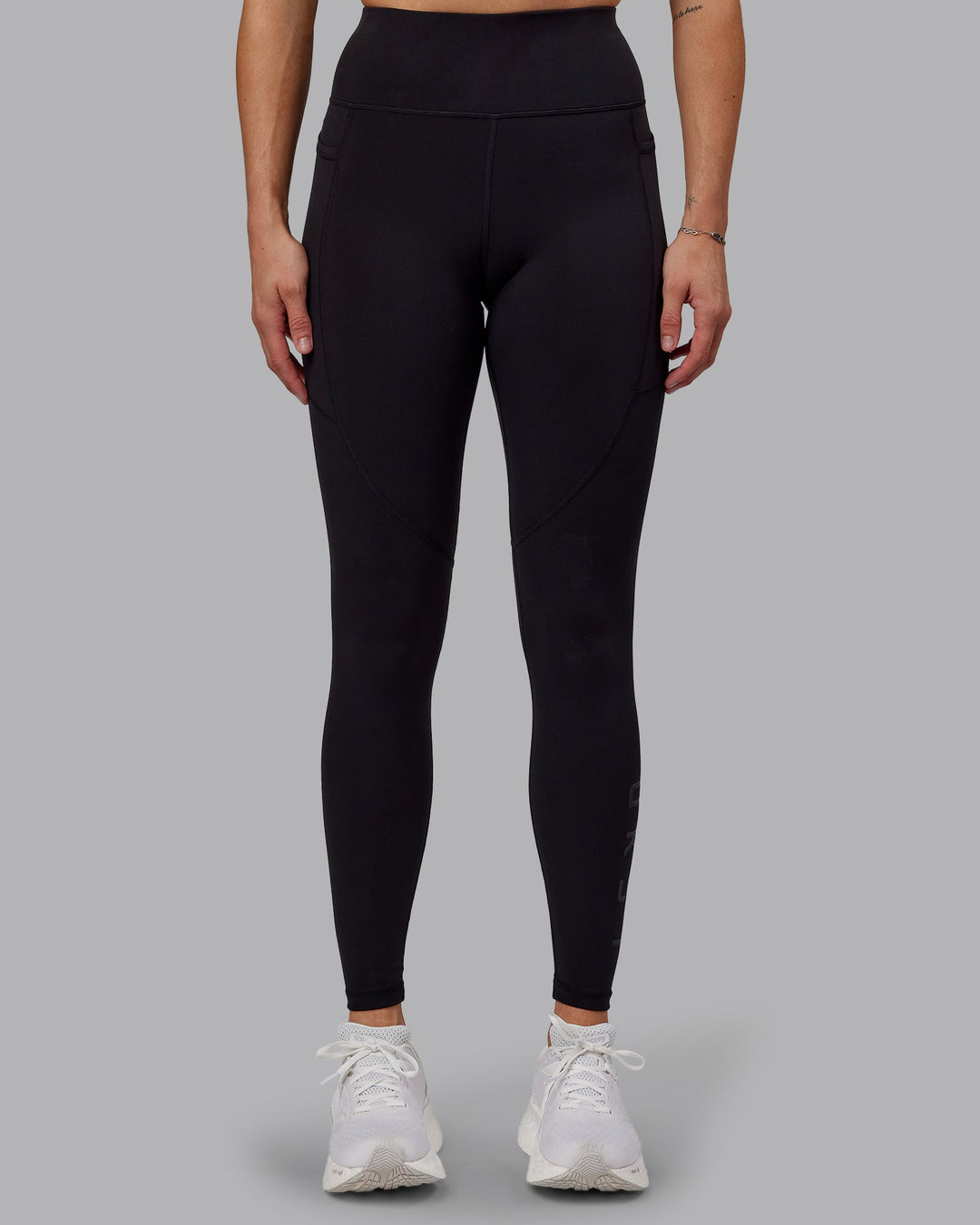 Woman wearing Rep Ultra High-Rise Tall Legging Pockets - Black-Black