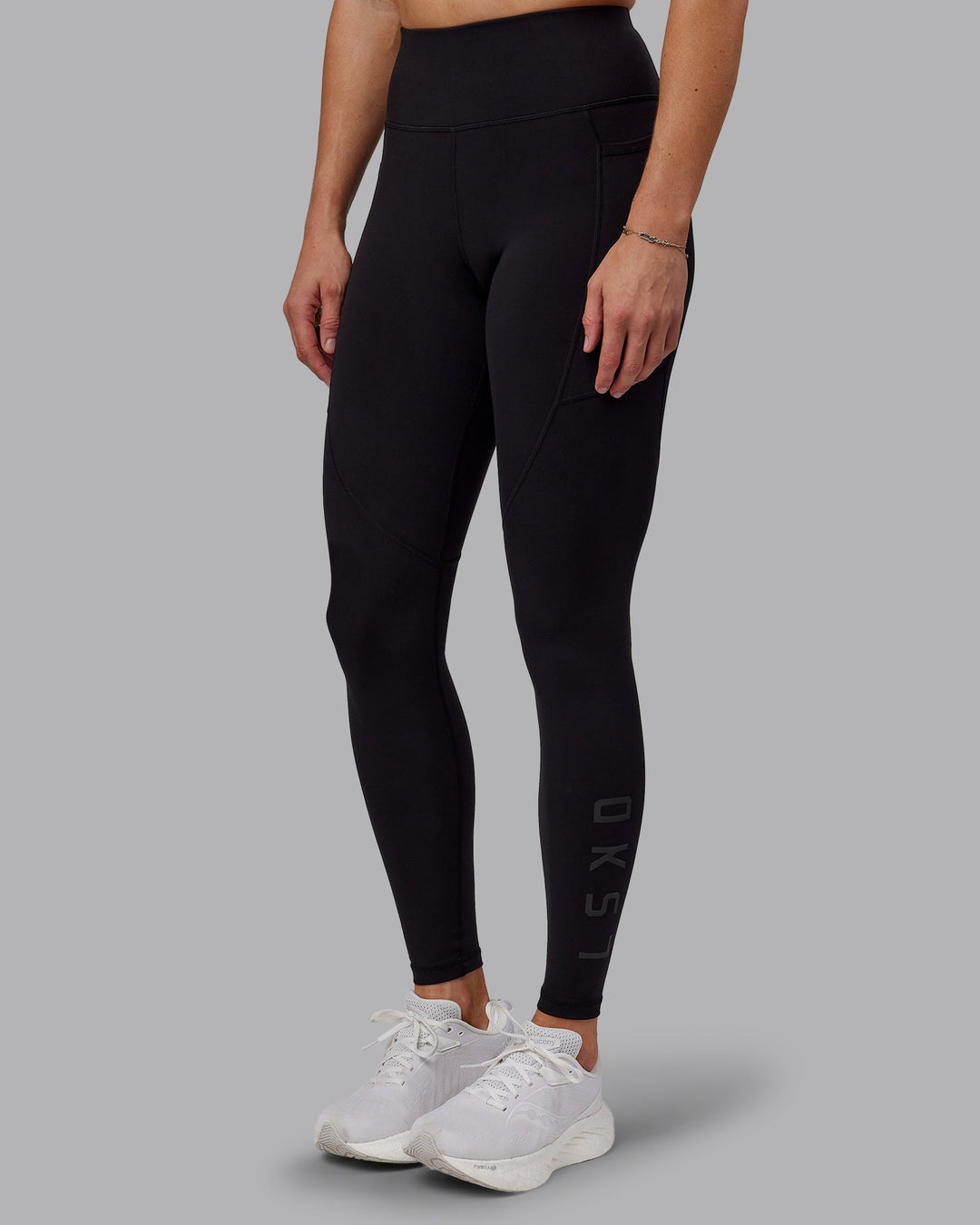 Woman wearing Rep Ultra High-Rise Tall Legging Pockets - Black-Black