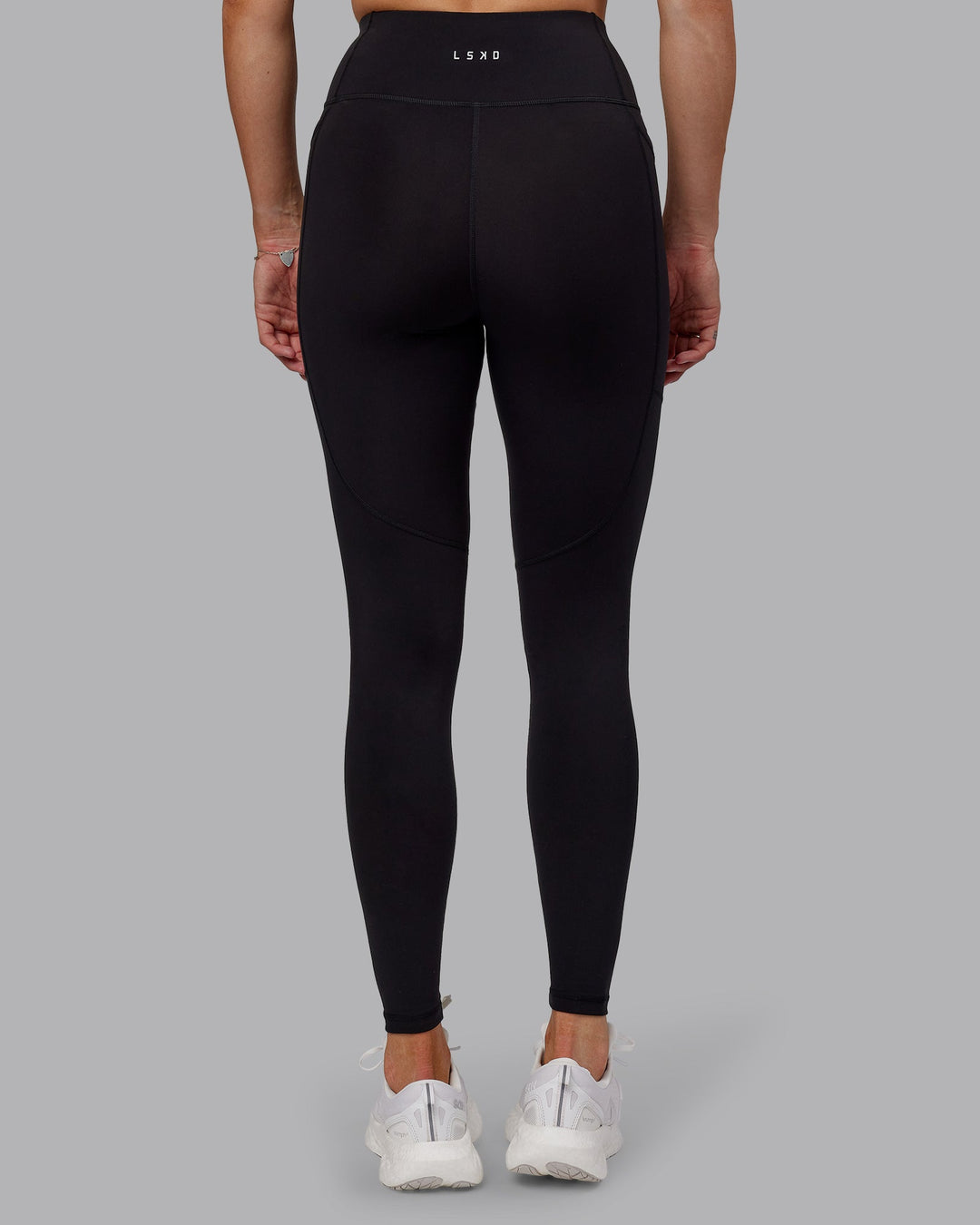 Woman wearing Rep Ultra High-Rise Tall Legging Pockets - Black-Black