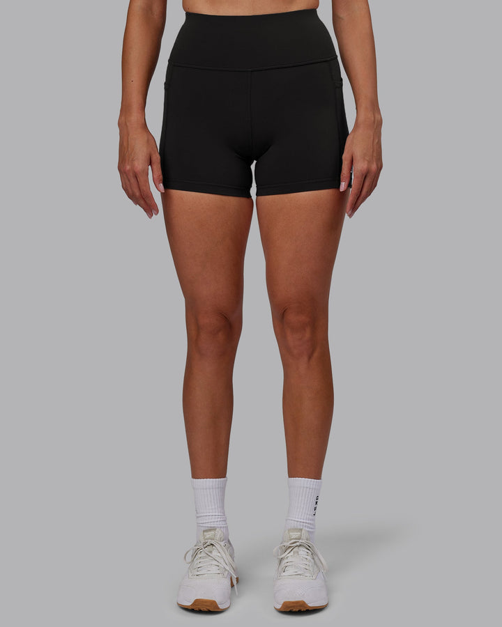 Rep X-Length Shorts - Pirate Black-White
