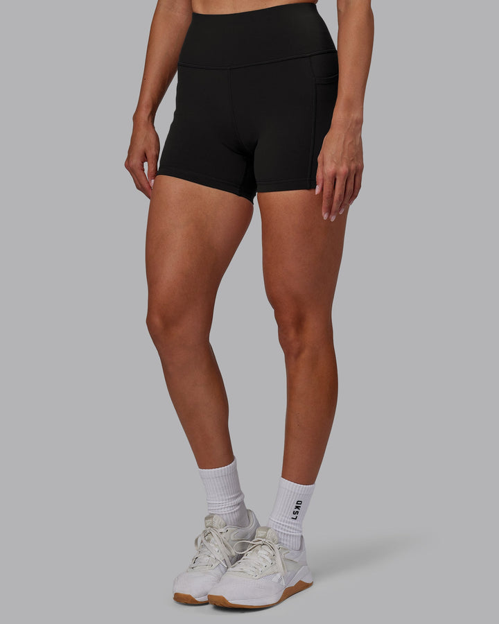 Rep X-Length Shorts - Pirate Black-White
