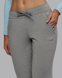 Women Wearing Restore CloudFLX Joggers - Light Grey Marl