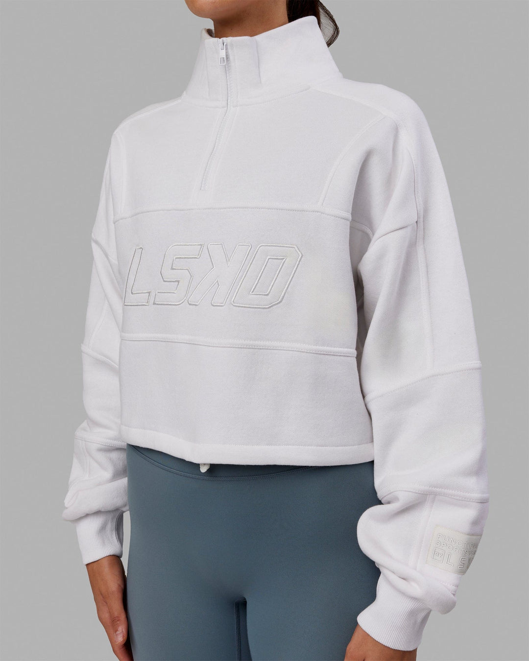 Slam 1/4 Zip Sweater - White-White