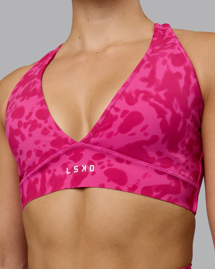 Stamina Sports Bra - Strawberry-Lava Lamp
