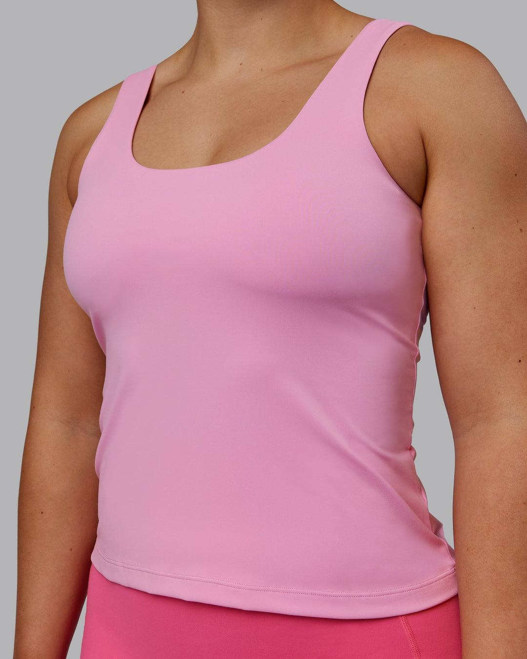 Staple Active Shelf Bra Tank - Bubblegum