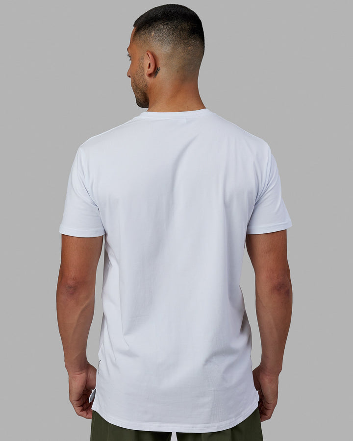 Strength FLXCotton Tee - White-Black
