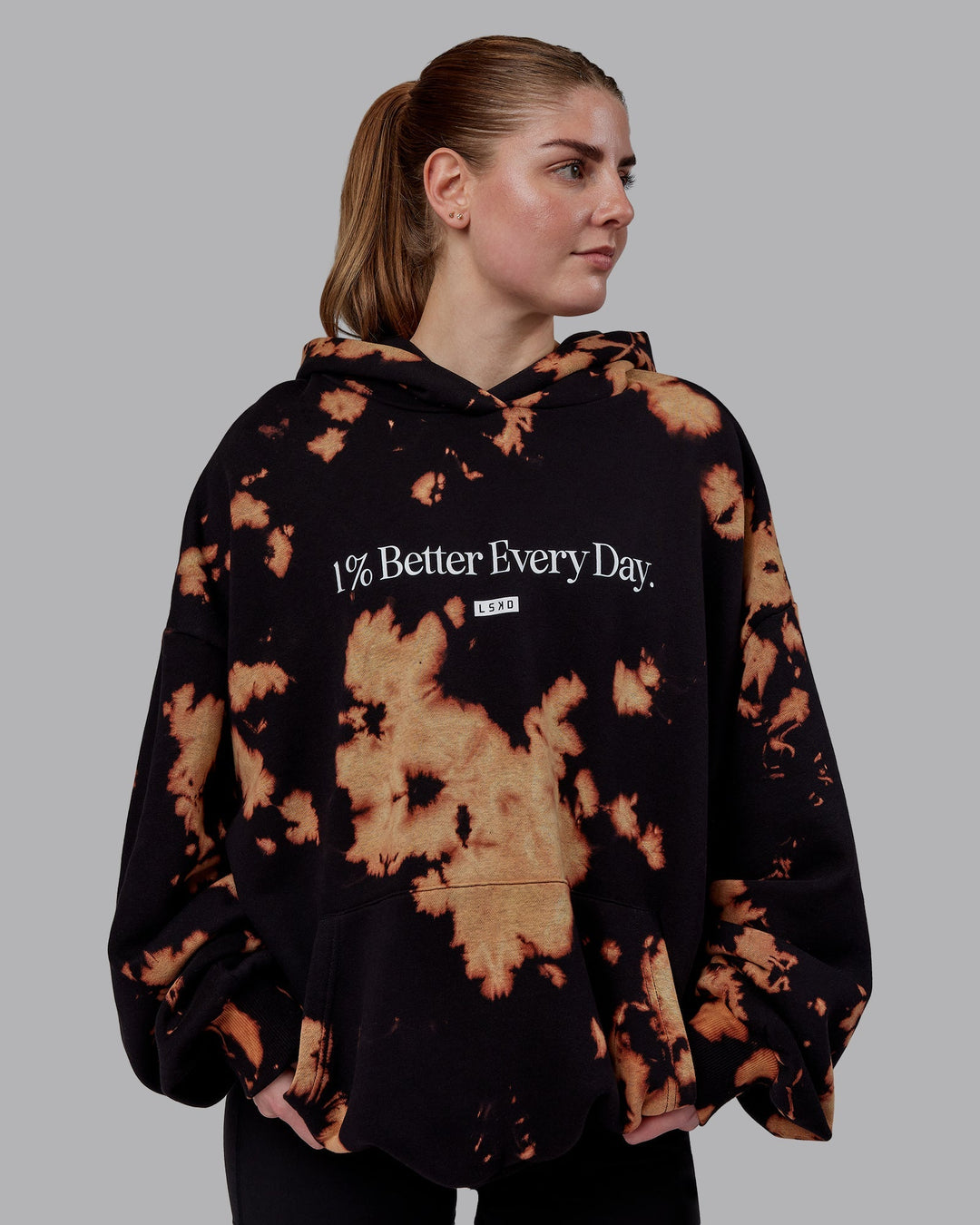 Unisex Hoodie Tie Dye With Bleach Hoodie Bleach Tie Oversized