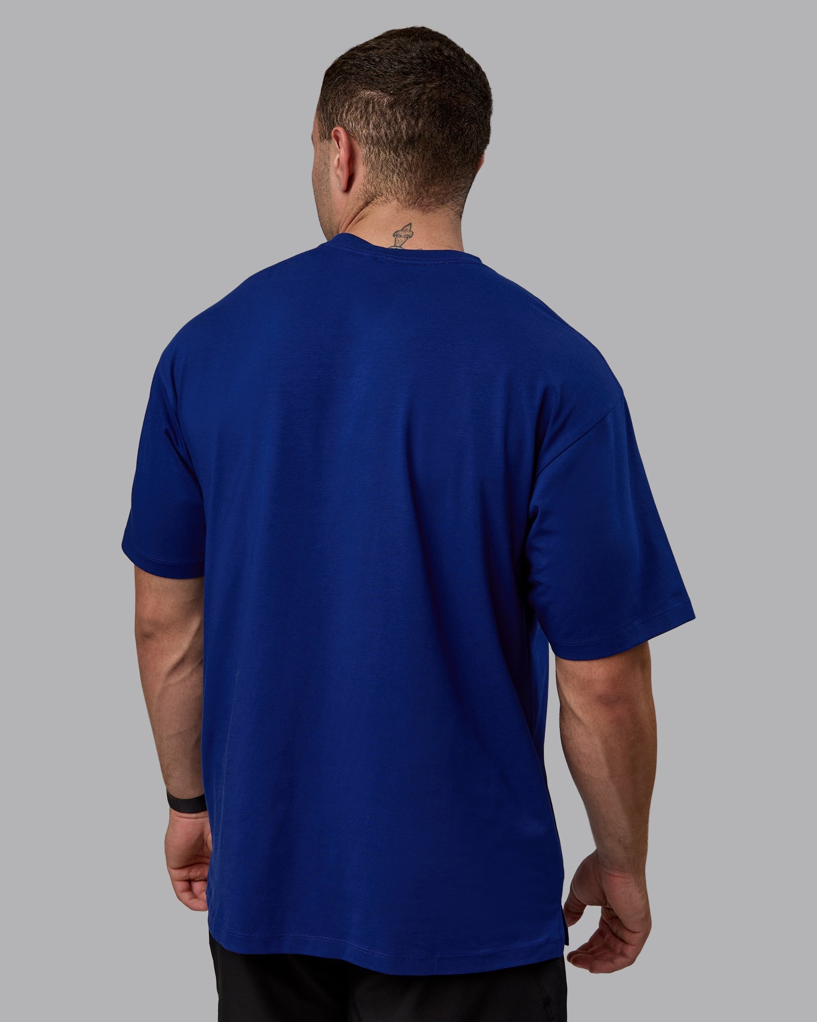 Unisex Deluxe PimaFLX Tee Oversize - Midnight Blue | LSKD