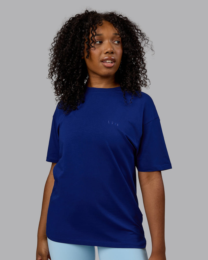 Unisex PimaFLX Tee Oversize - Midnight Blue
