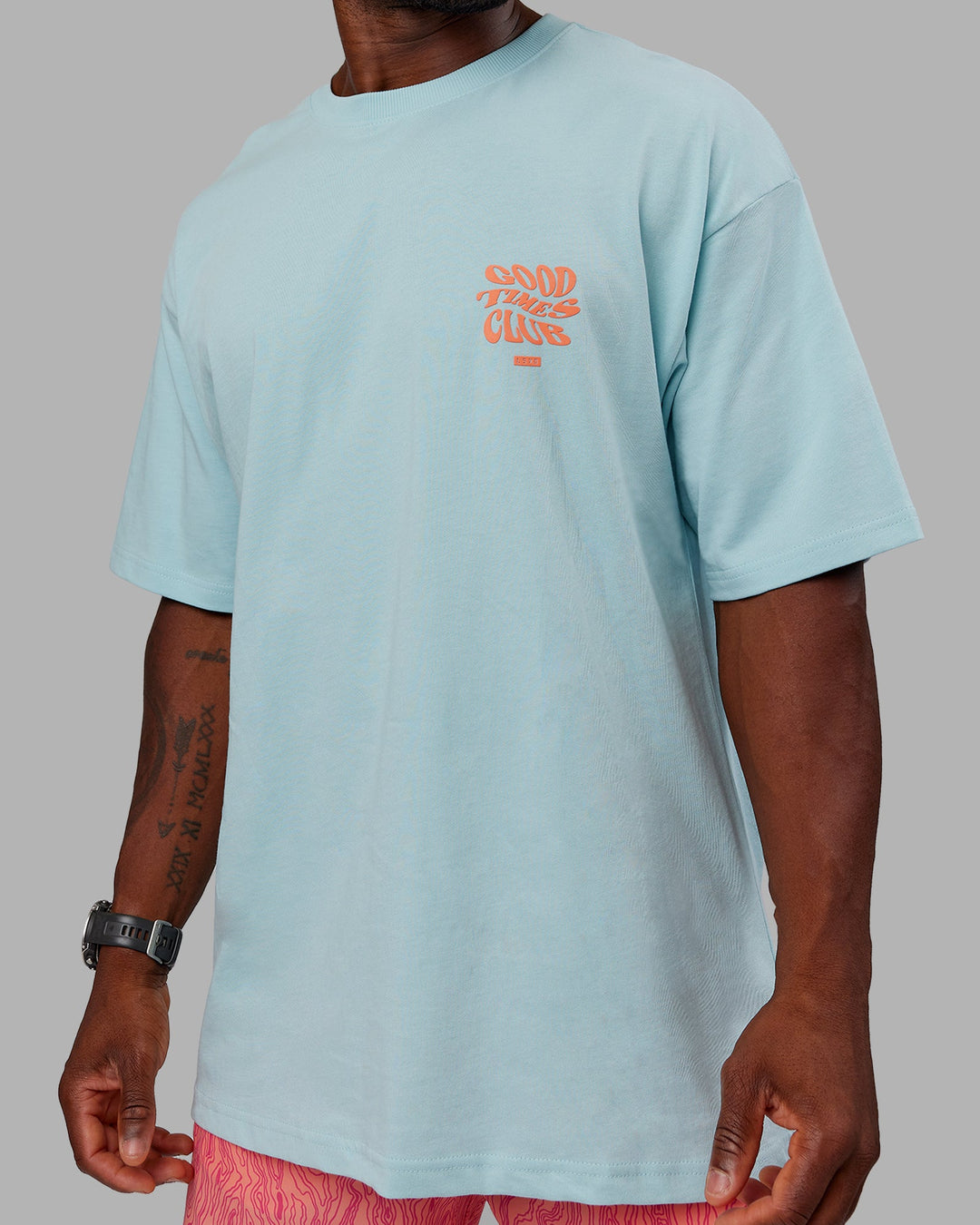 Unisex Good Times Heavyweight Tee Oversize - Columbia-Mellow Peach