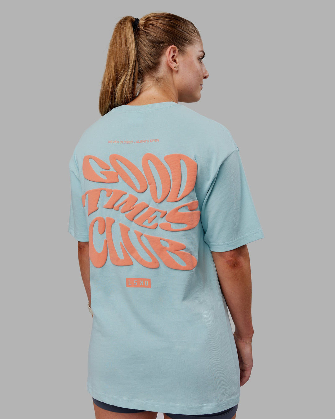 Unisex Good Times Heavyweight Tee Oversize - Columbia-Mellow Peach