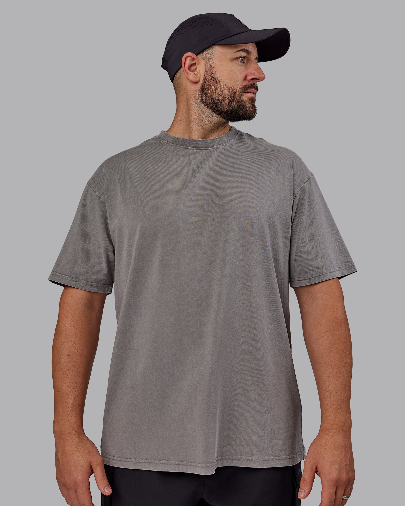 【KOOLOSET】Carousal Over Tee Unisex Miami25 Washed FLXCotton Tee Oversize - Storm Front