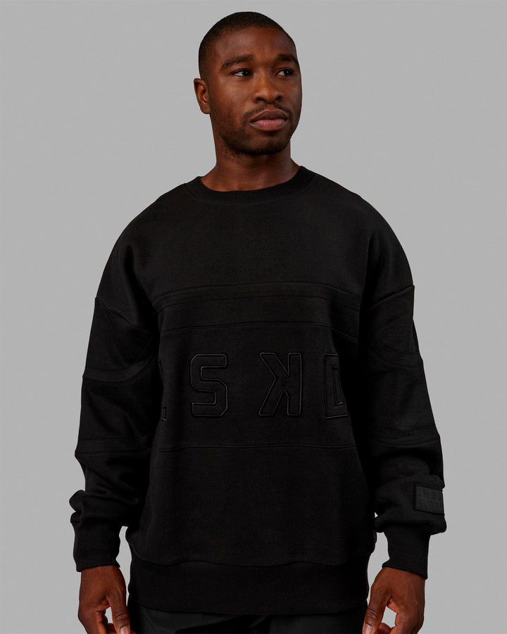 Unisex PrimeTime Sweater Oversize - Black-Black
