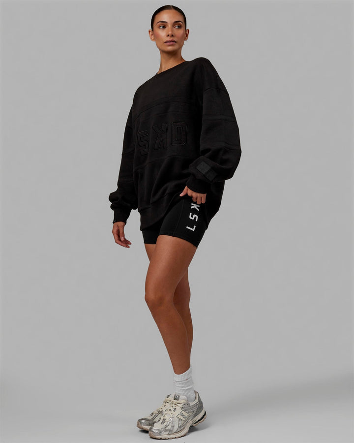 Unisex PrimeTime Sweater Oversize - Black-Black
