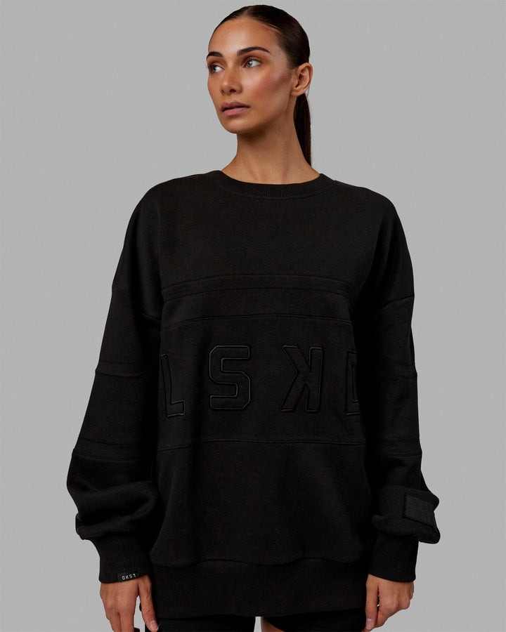 Unisex PrimeTime Sweater Oversize - Black-Black
