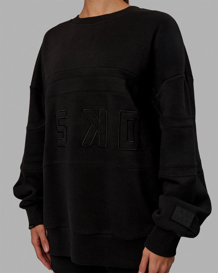 Unisex PrimeTime Sweater Oversize - Black-Black
