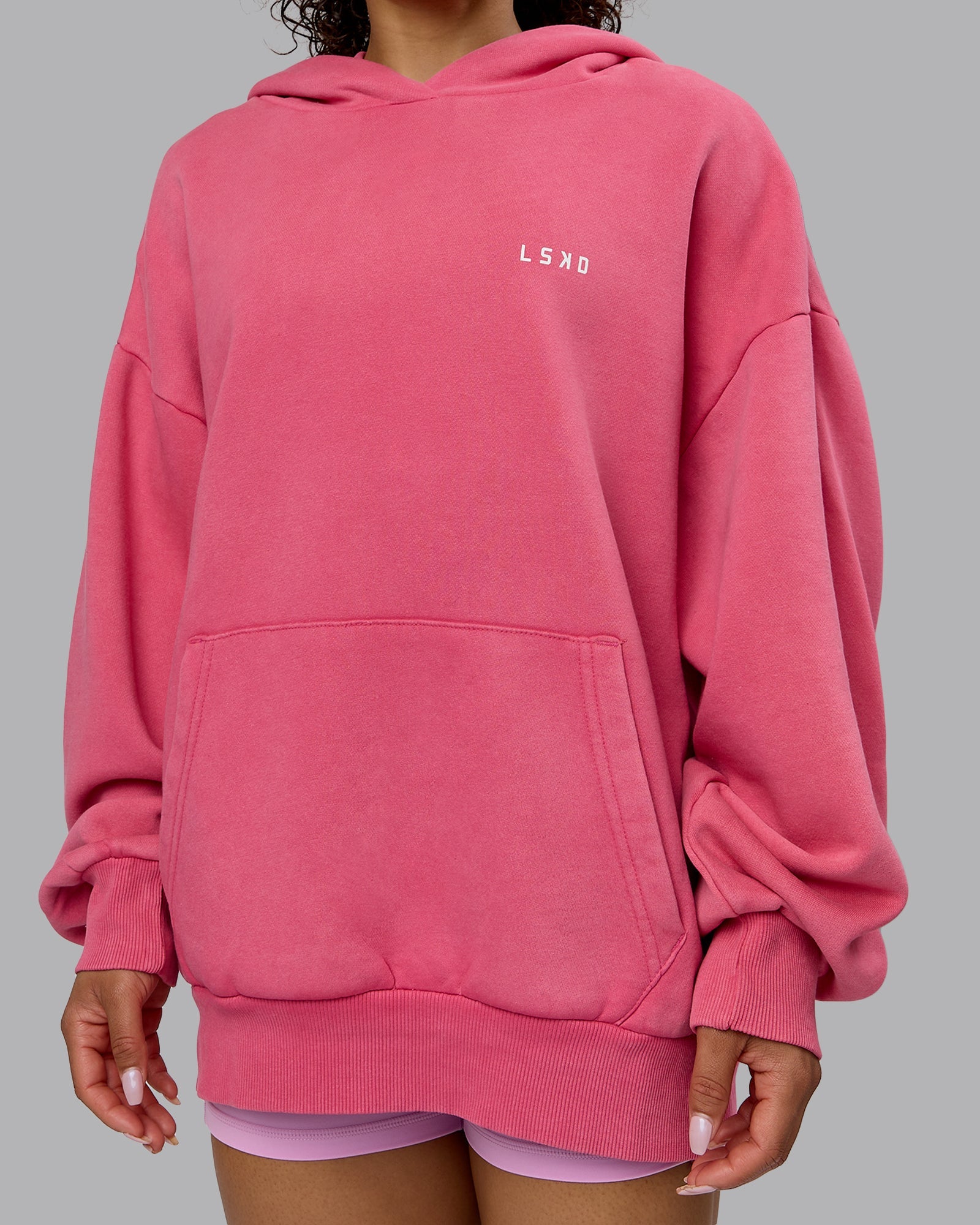 Hoodie pink pastel best sale