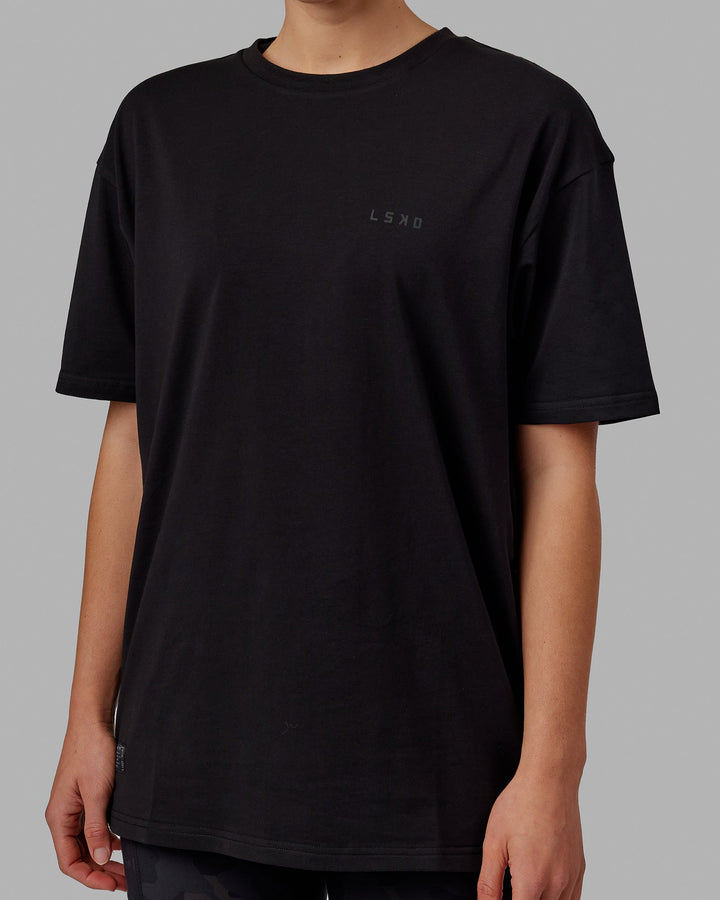 Unisex VS5 FLXCotton Tee Oversize - Black-Black
