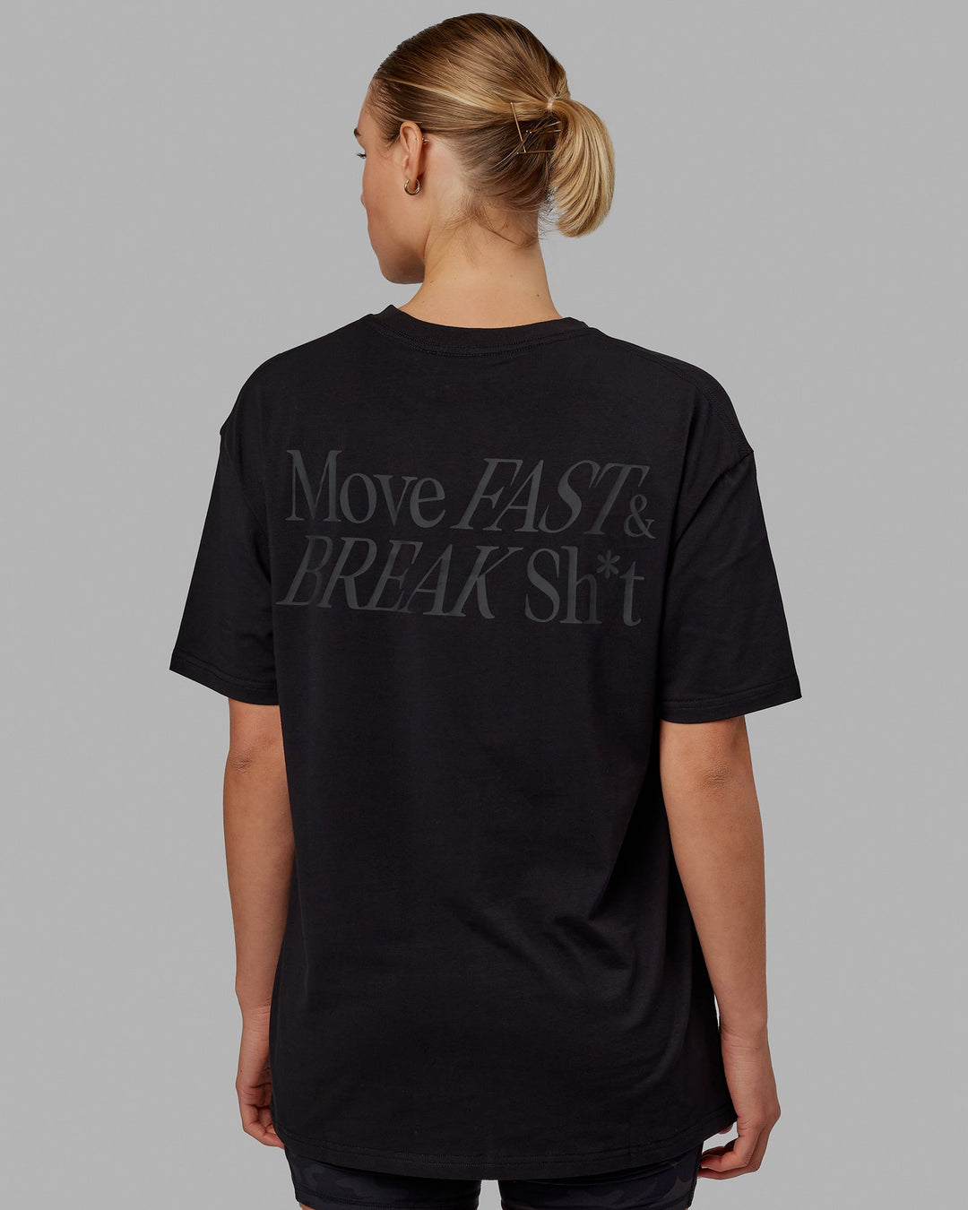 Unisex VS5 FLXCotton Tee Oversize - Black-Black