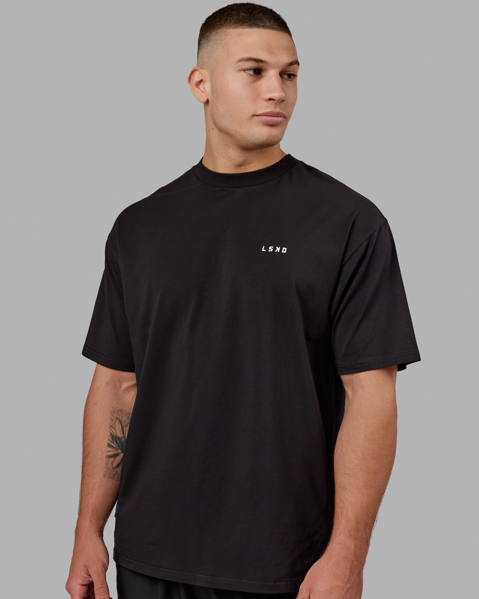 Unisex VS5 FLXCotton Tee Oversize - Black-White | LSKD – LSKD US